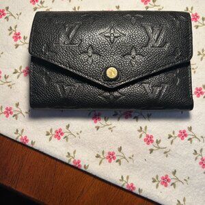 LOUIS VUITTON Portefeuille Curieuse Compact Empreinte wallet